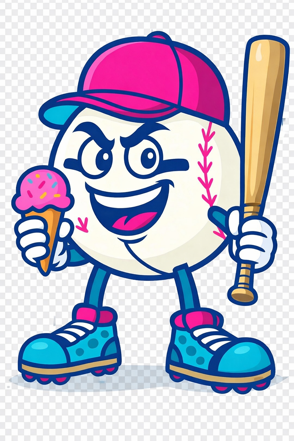 White Ice Cream Sweatshirt