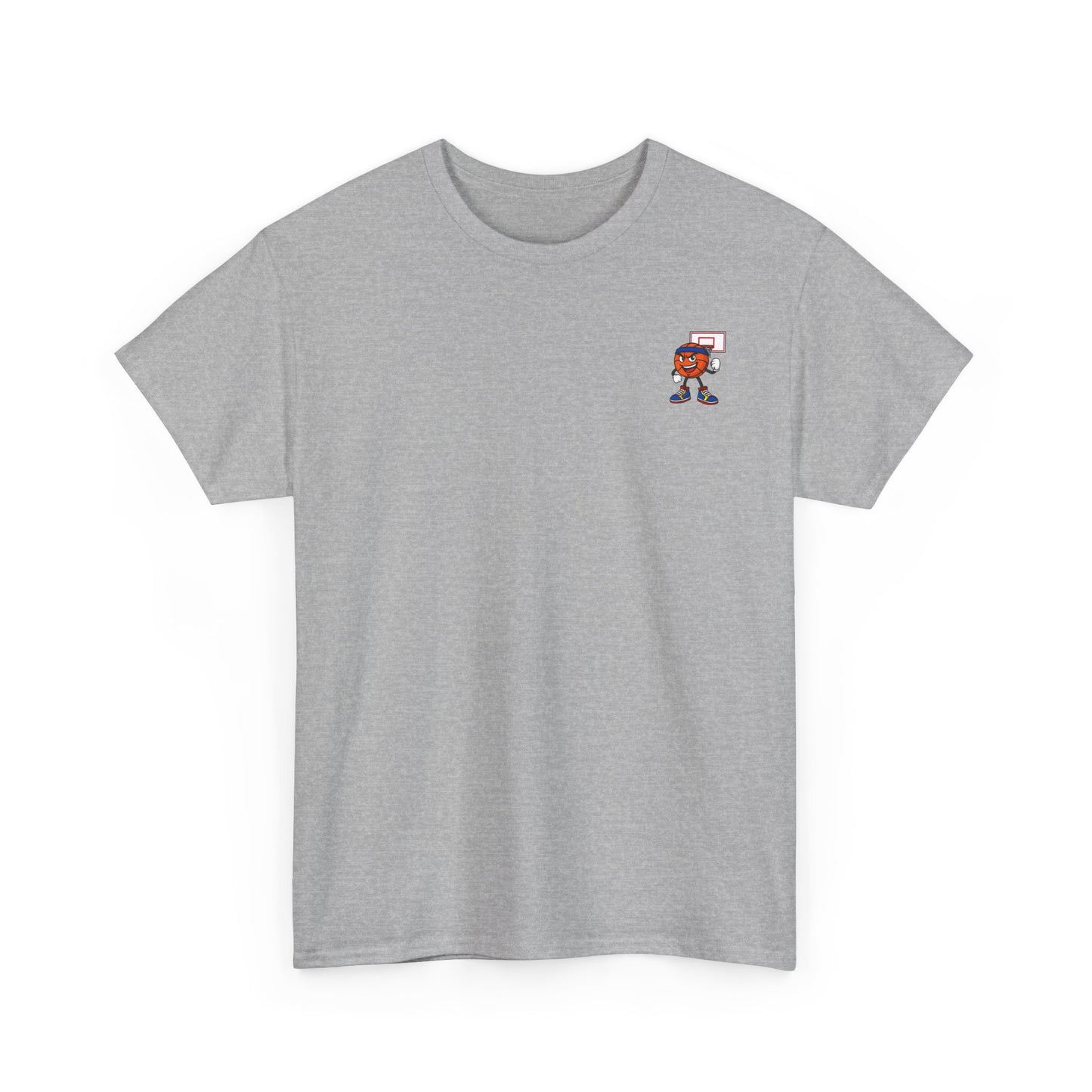 Short Sleeve Grey Basketball Tee Shirt