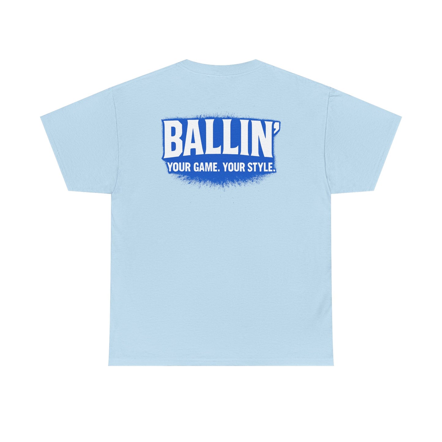 Short Sleeve Light Blue Basketball Tee Shirt