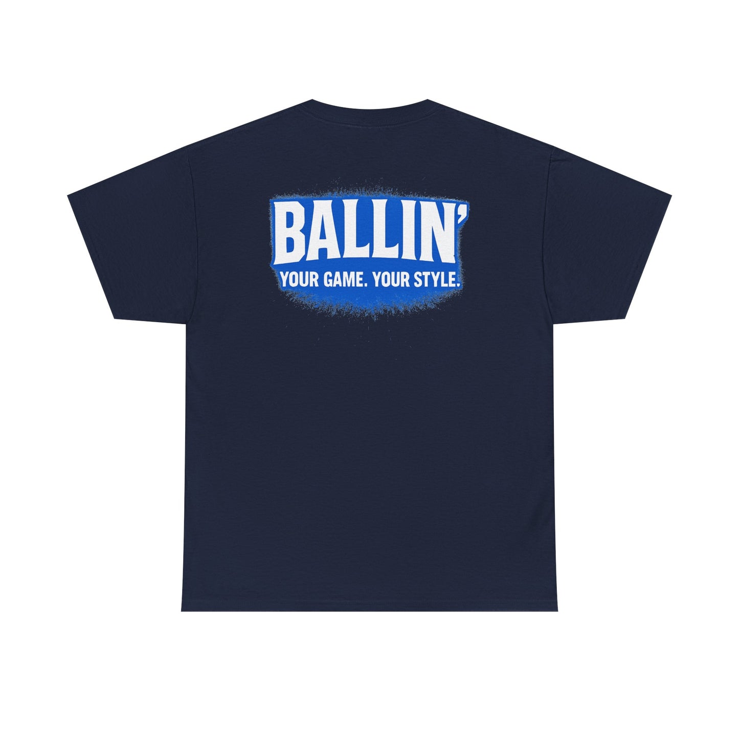 Short Sleeve Navy Basketball Tee Shirt