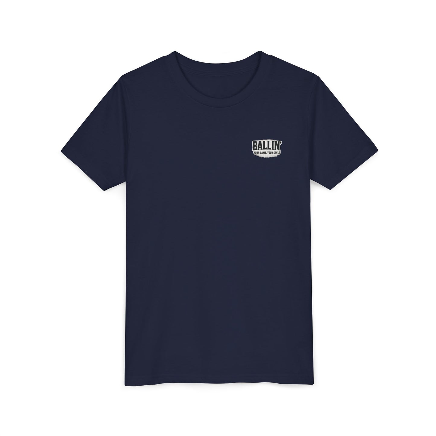 Short Sleeve Navy Logo Tee Shirt