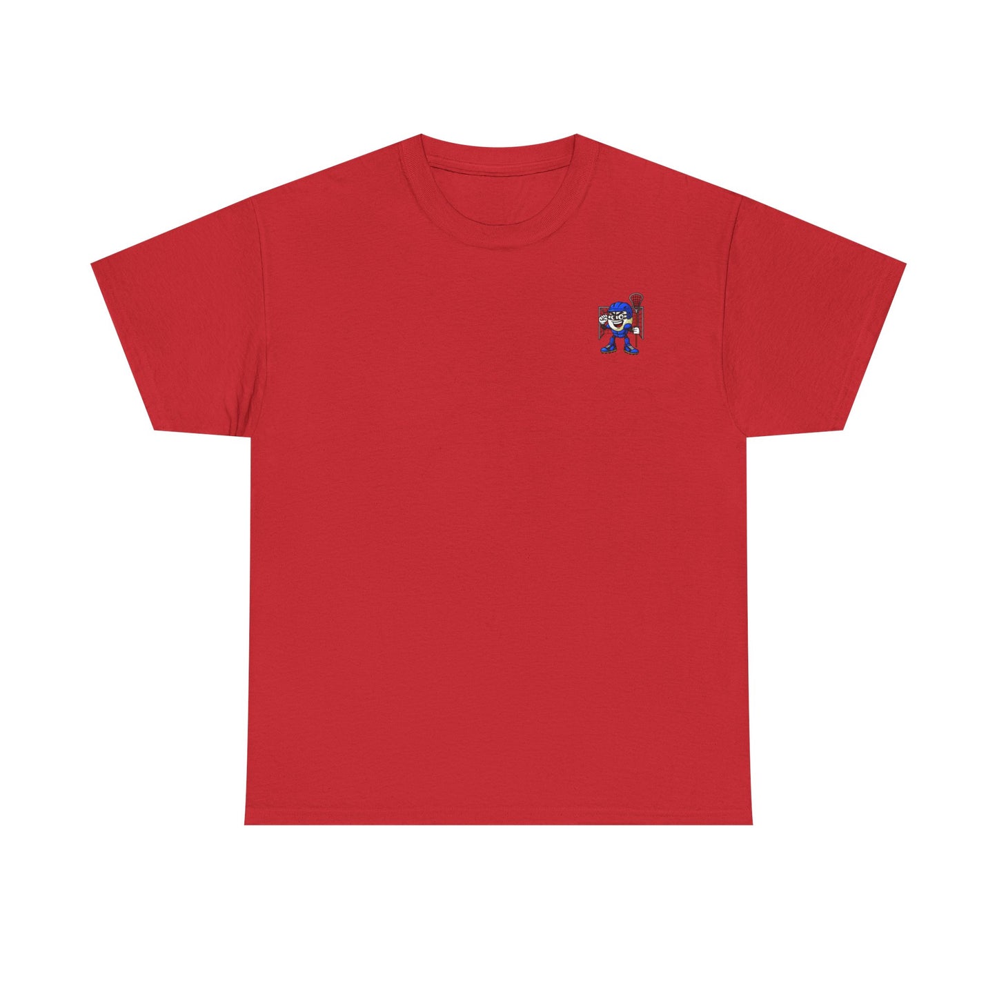 Short Sleeve Red Lacrosse Tee Shirt