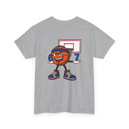 Short Sleeve Gray Basketball "67" Tee Shirt