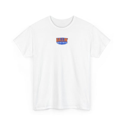 Short Sleeve White Basketball "67" Tee Shirt