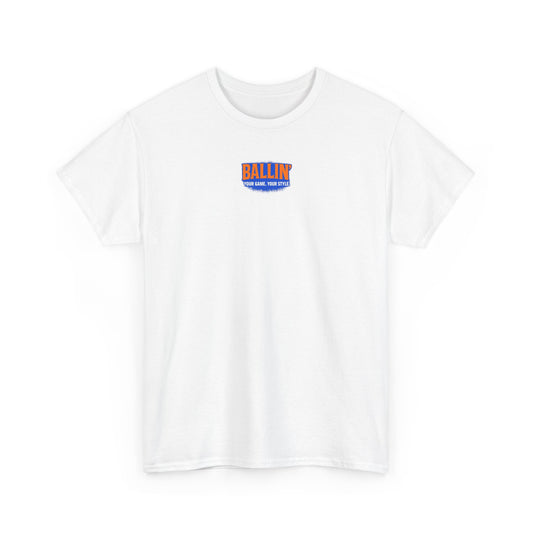 Short Sleeve White Basketball "67" Tee Shirt