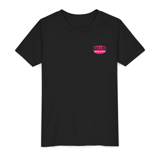 Short Sleeve Black Breast Cancer Logo Tee Shirt