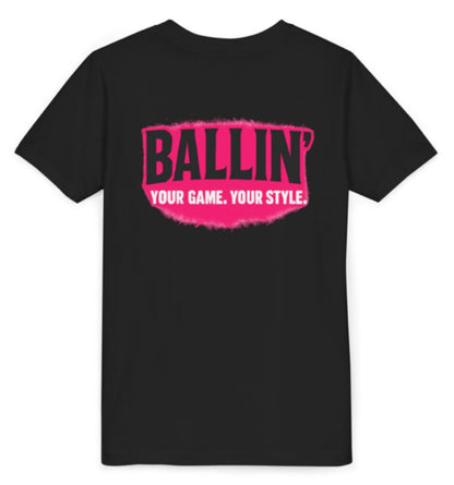 Short Sleeve Black Breast Cancer Logo Tee Shirt