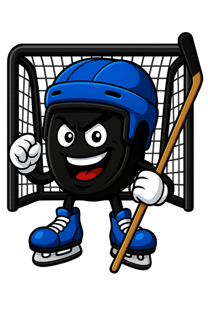 Short Sleeve Hockey Cobalt Blue Tee Shirt