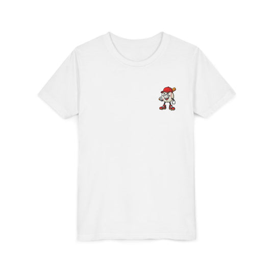 Short Sleeve White Baseball Tee Shirt