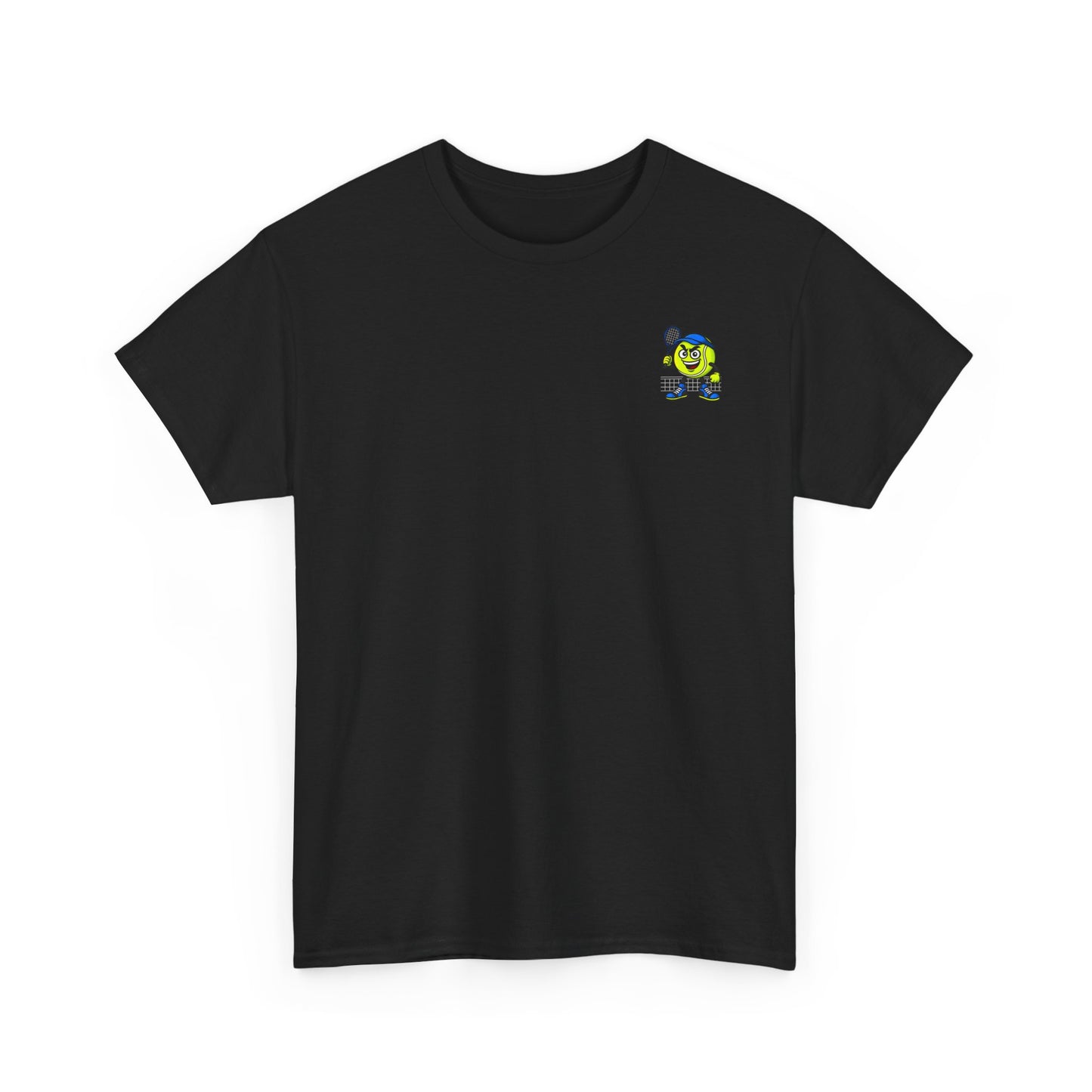 Short Sleeve Black Tennis Tee Shirt