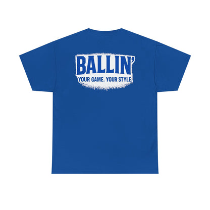 Short Sleeve Cobalt Blue Basketball Tee Shirt