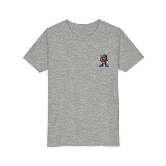 Short Sleeve Grey Football Tee Shirt