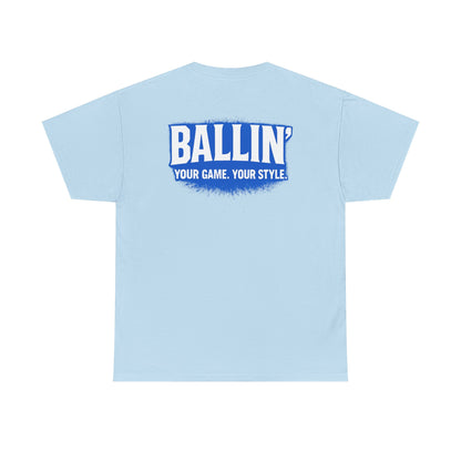 Short Sleeve Light Blue Basketball Tee Shirt