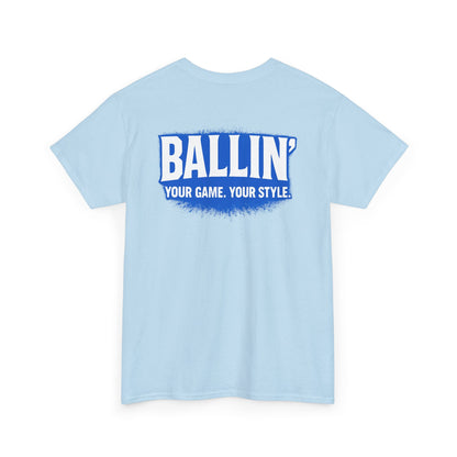 Short Sleeve Light Blue Tennis Tee Shirt