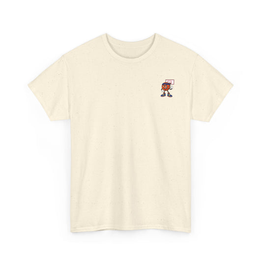 Short Sleeve Natural Basketball Tee Shirt