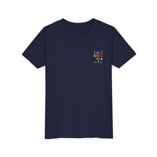 Short Sleeve Navy Football Tee Shirt