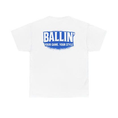 Short Sleeve White Basketball Tee Shirt