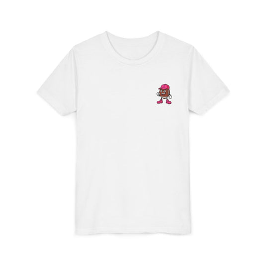 Short Sleeve White Breast Cancer Football Tee Shirt