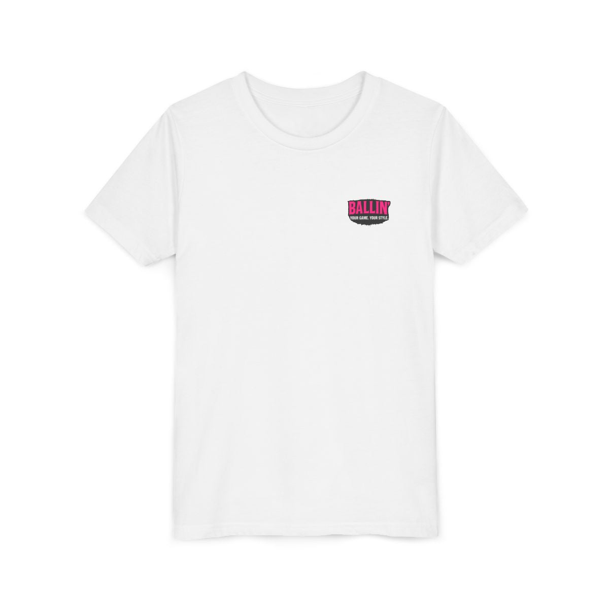 Short Sleeve White Breast Cancer Logo Tee Shirt