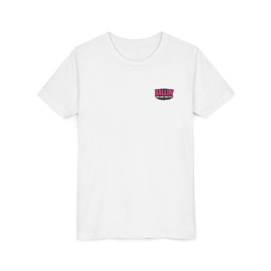 Short Sleeve White Breast Cancer Logo Tee Shirt
